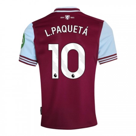 Camisetas West Ham United L. Paqueta 10 Primera 2024-25 - Hombre Camisetas West Ham United L. Paqueta 10 Primera 2024-25 - Hombre